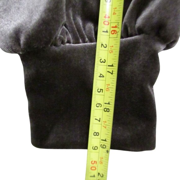 MADEWELL Womens Taupe Velvet Long Sleeve Pullover Top  S Lounge Tee - Picture 9 of 12